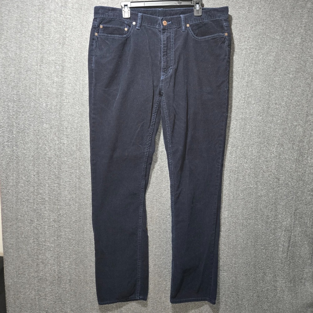 Polo Ralph Lauren Pants Mens 38x32 Blue‎ Corduroy Stretch Chino